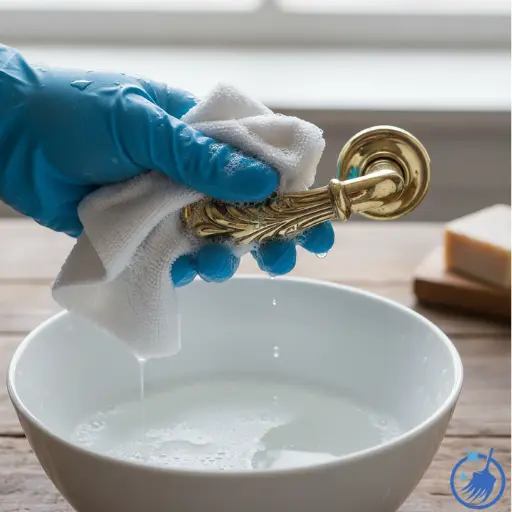 Gentle Wash of Heavily Corroded Brass