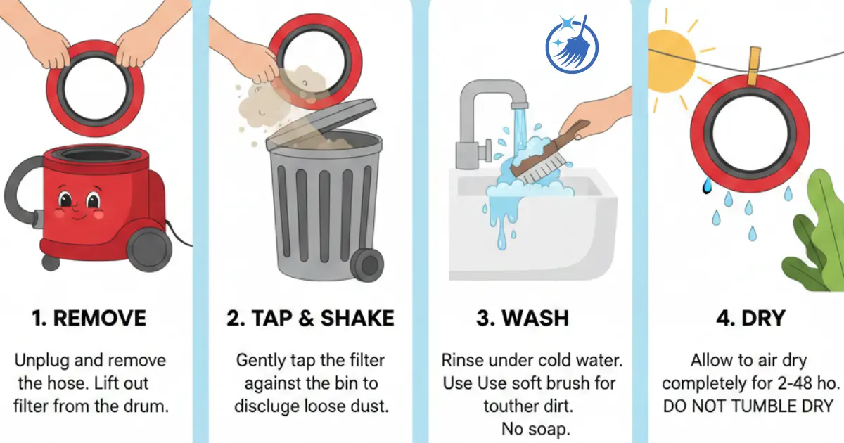 How to Clean a Henry Hoover Filter