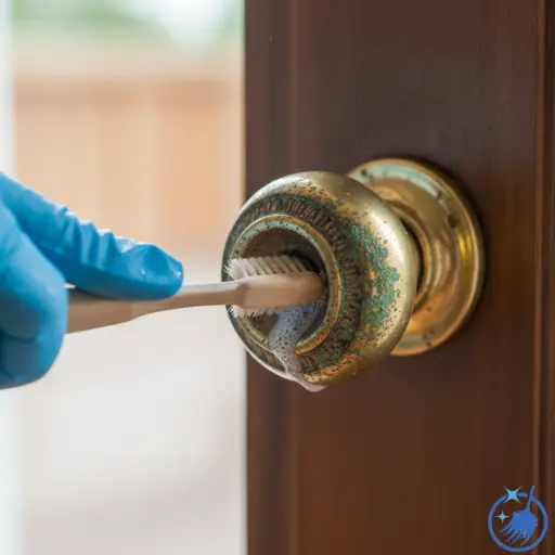 Treat stubborn green corrosion (verdigris)