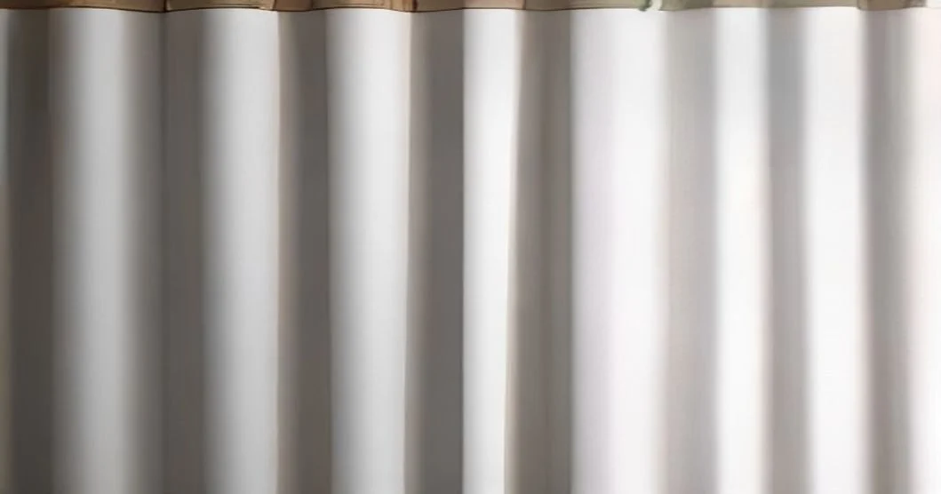 a Shower Curtain being cleaned