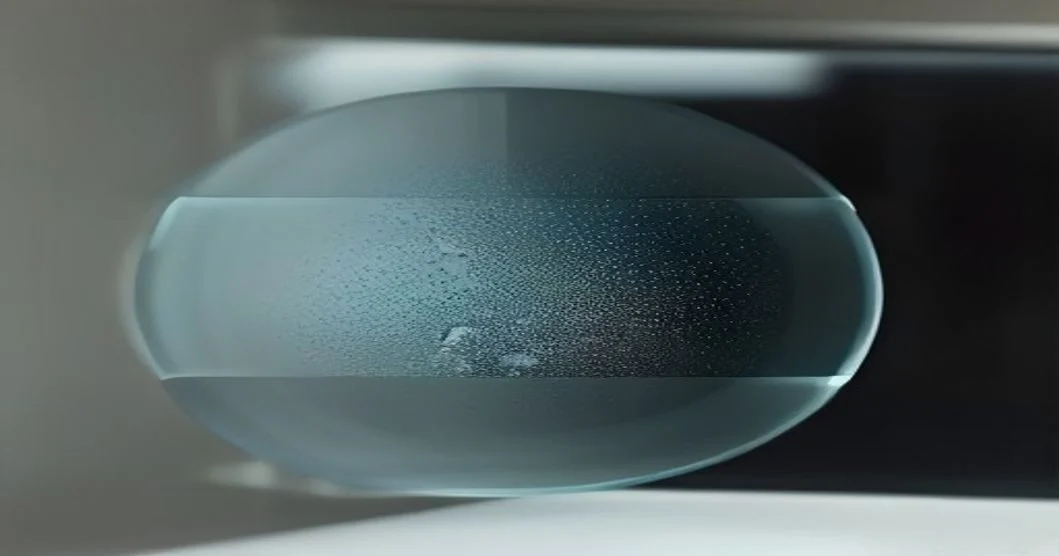 Oven Glass Without Scratching being cleaned