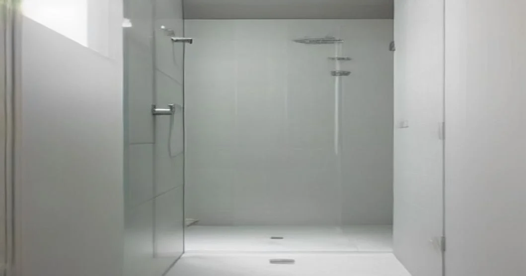 Shower Mold being cleaned