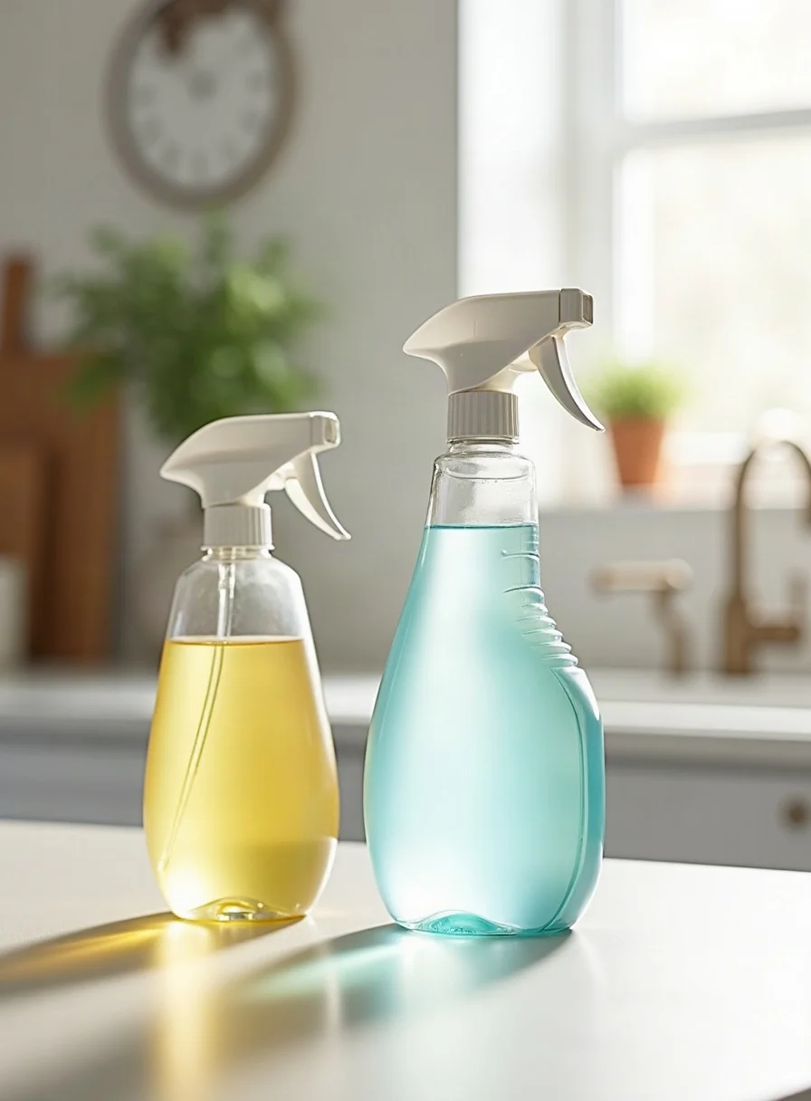 Household cleaners kept separate