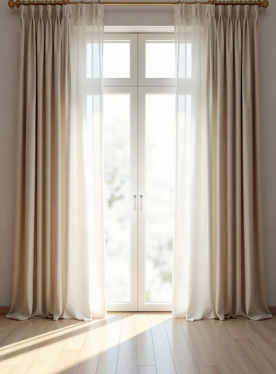 Curtains at a window