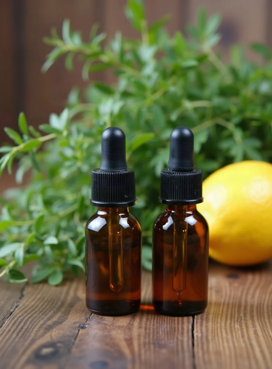 Essential oil bottles