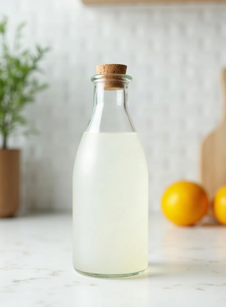 White vinegar for cleaning