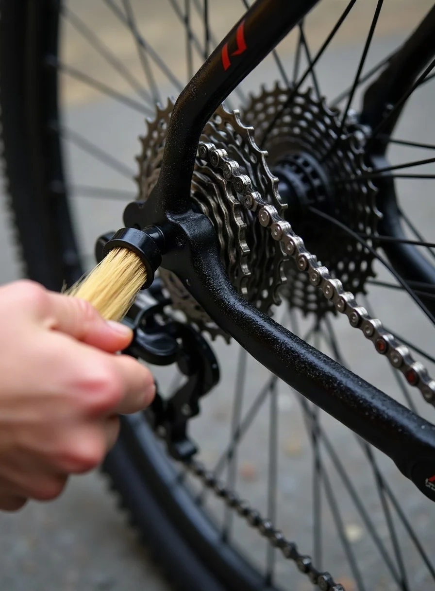 Cleaning a bike chain