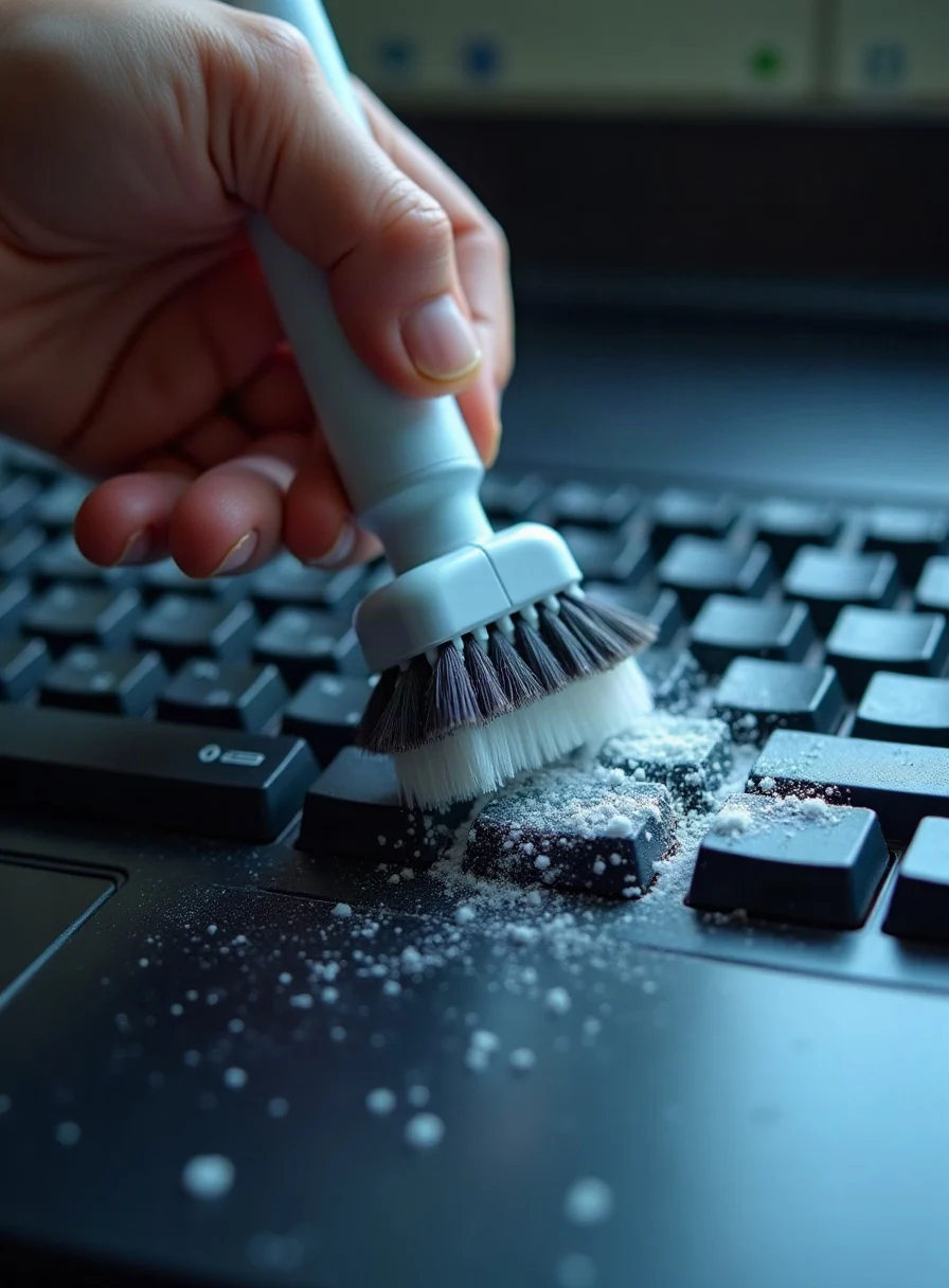 Cleaning a keyboard