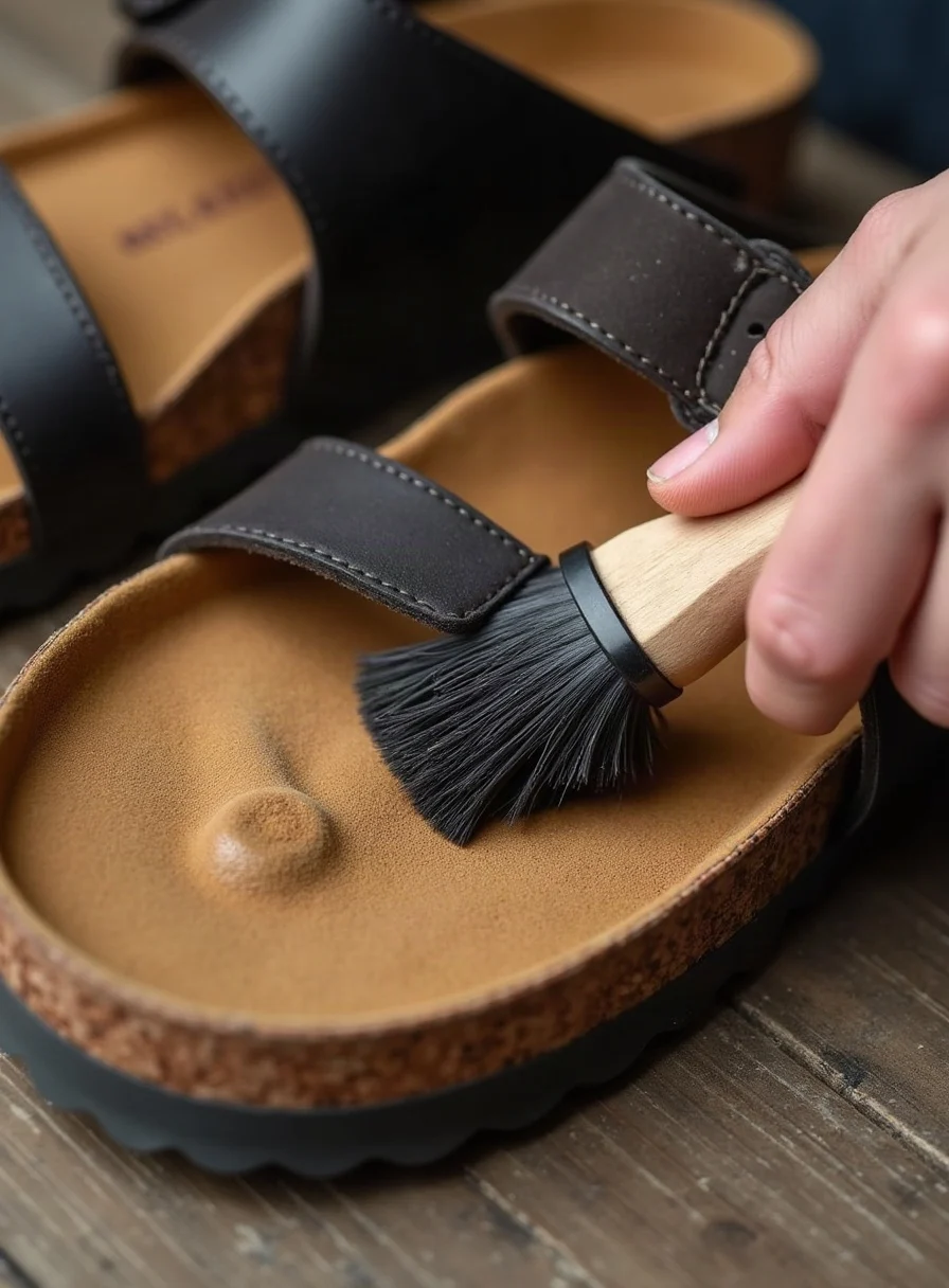 Cleaning cork footbed sandals