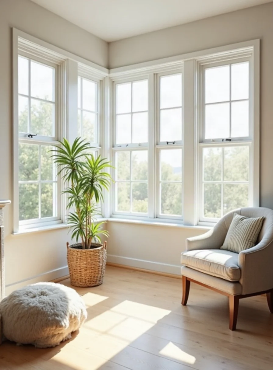 Clean double glazed windows