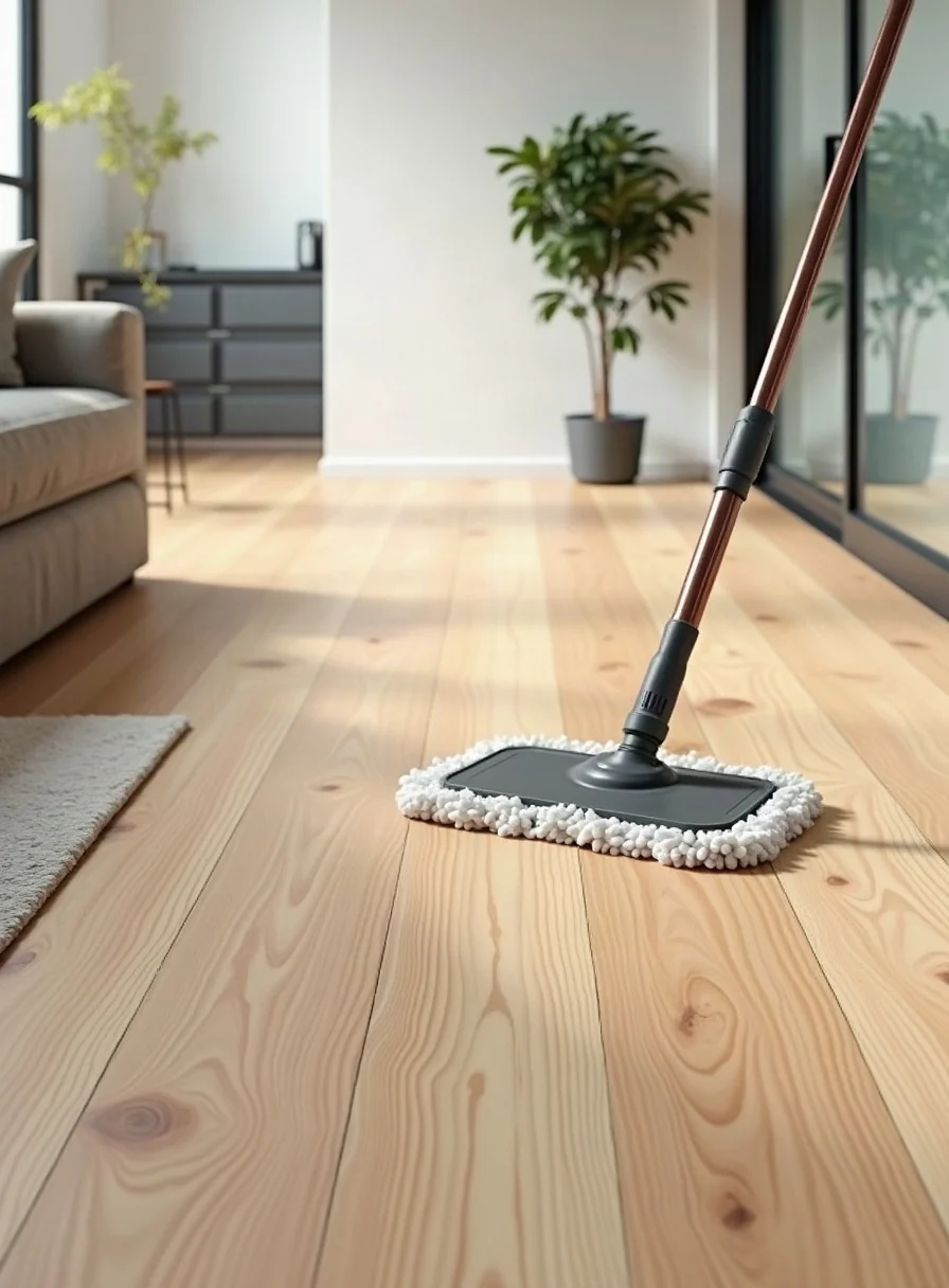 Mopping a Karndean luxury vinyl floor