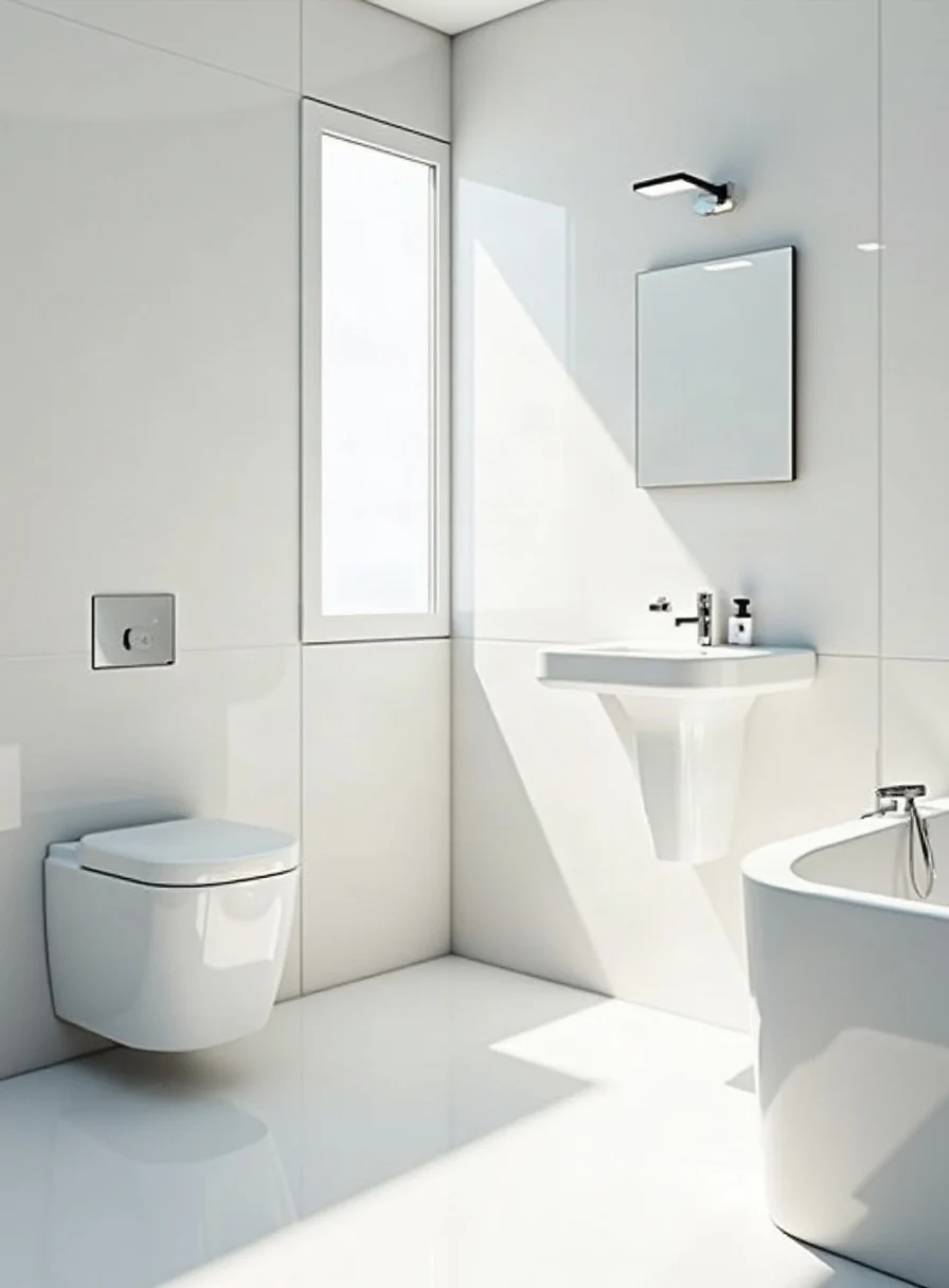 A sparkling clean bathroom