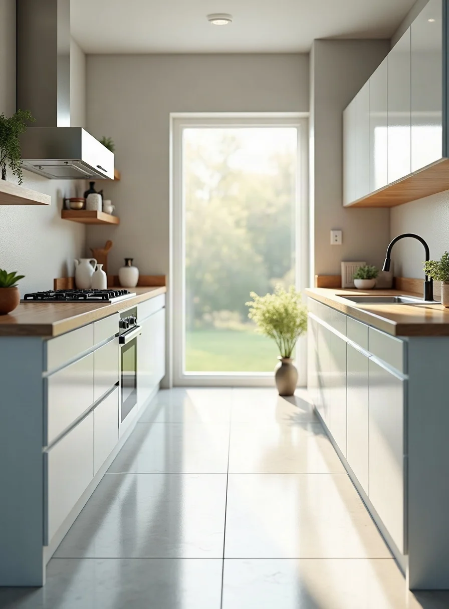 A sparkling clean kitchen