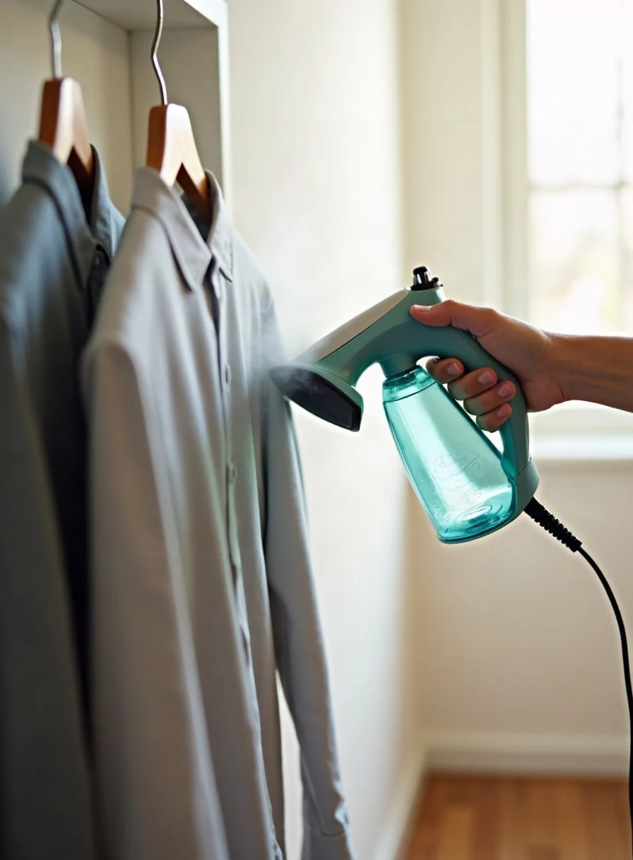 Steaming clothes at home