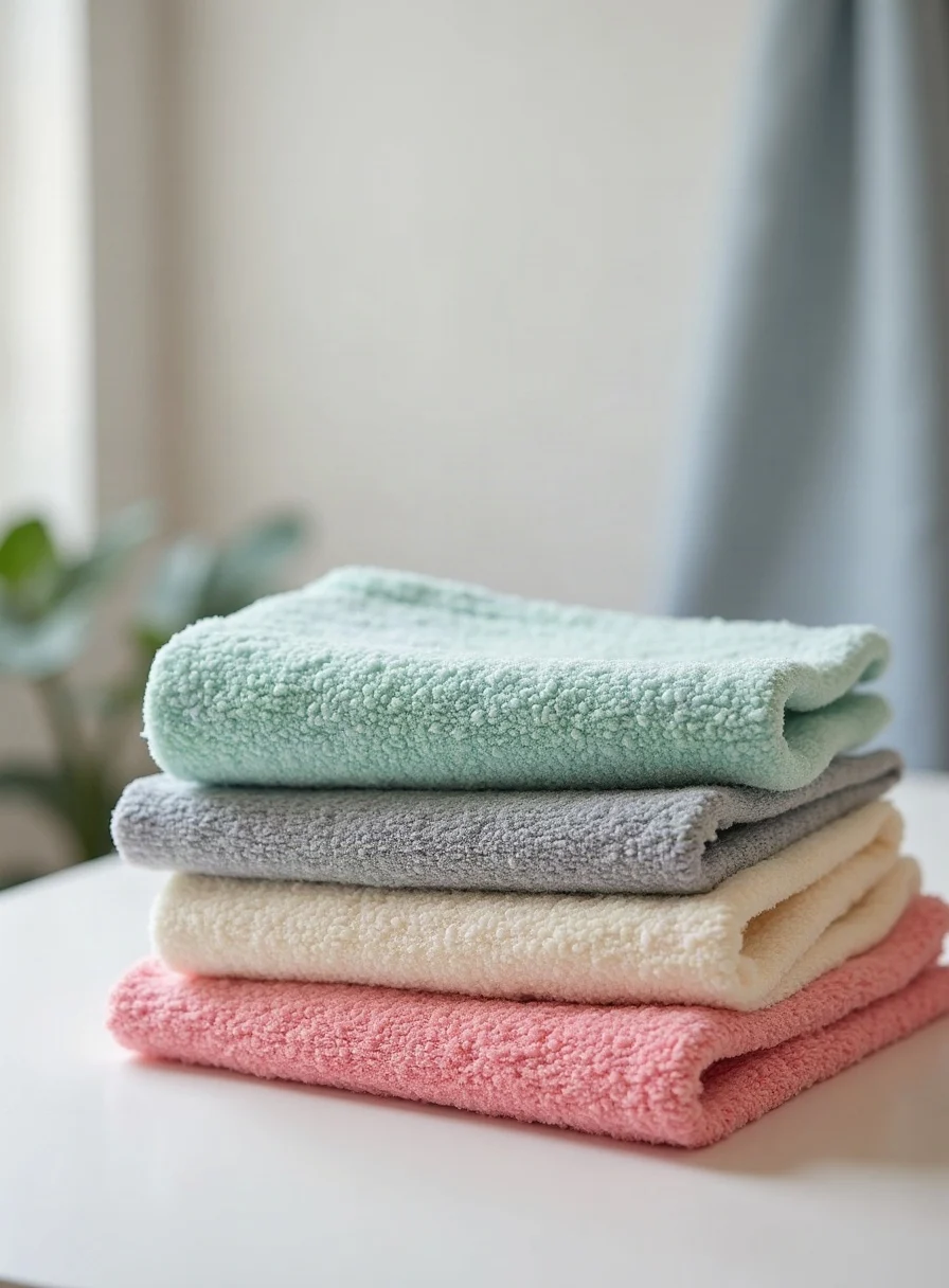 Microfibre and cotton cloths